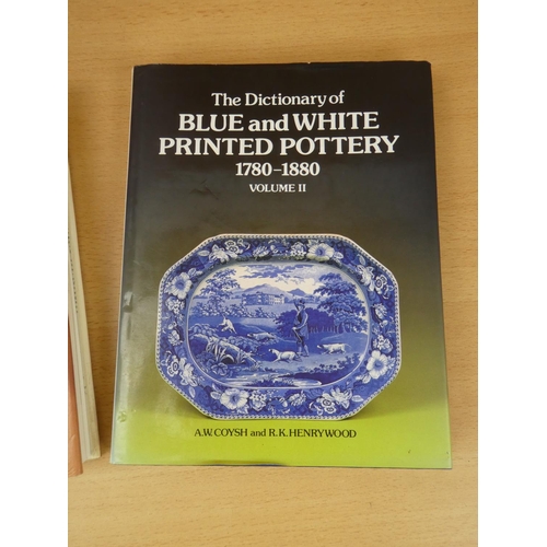 515 - Two reference books on antique blue and white pottery.