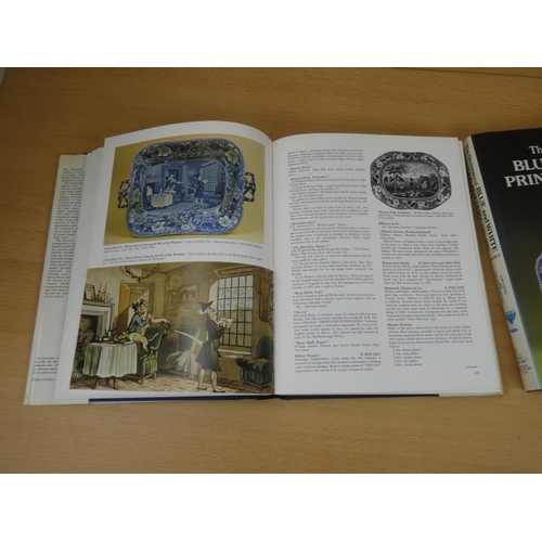 515 - Two reference books on antique blue and white pottery.