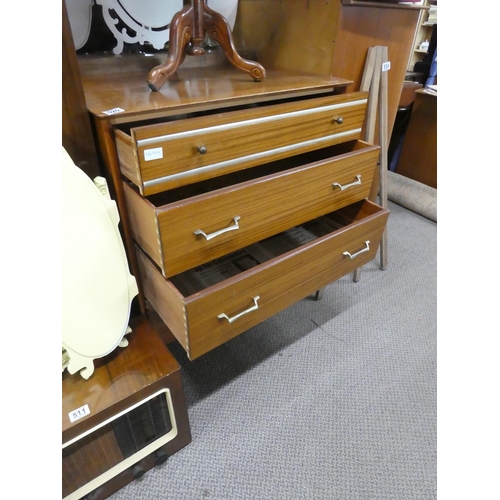 520 - A vintage Lebus chest of drawers, measuring 78x88x46cm.