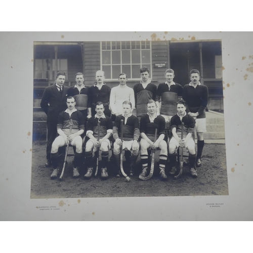 539 - An interesting lot of early sports and military photographs to include Cliftonville Olympic Football... 