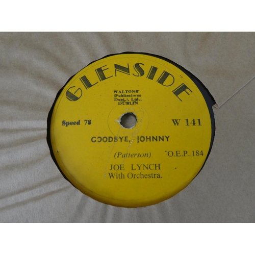 547 - An interesting collection of 78s/ records to include The Derry Train, The Golden Jubilee, The Orange... 