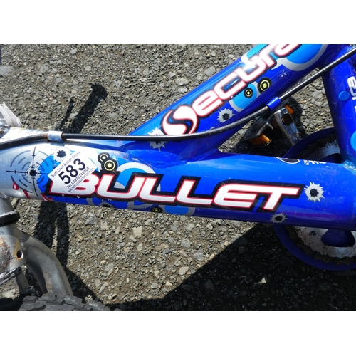 583 - A Secura Bullet children's bike.