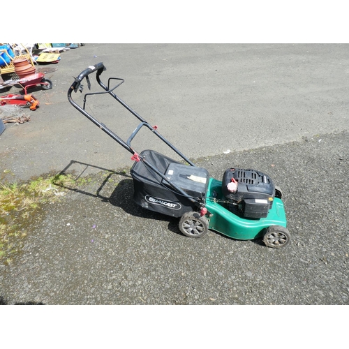 595 - A Qualcast petrol lawnmower.