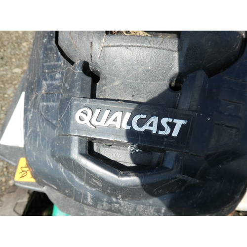 595 - A Qualcast petrol lawnmower.