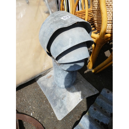 612 - A vintage chimney topper / cover.