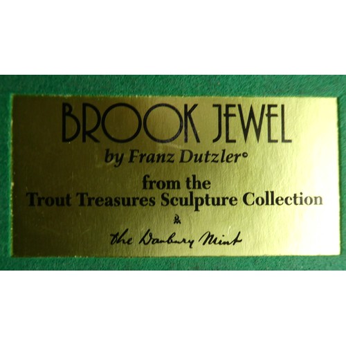 27 - A Brook Jewel by Frank Durzler 'Trout Treasures Sculpture Collection' (a/f).