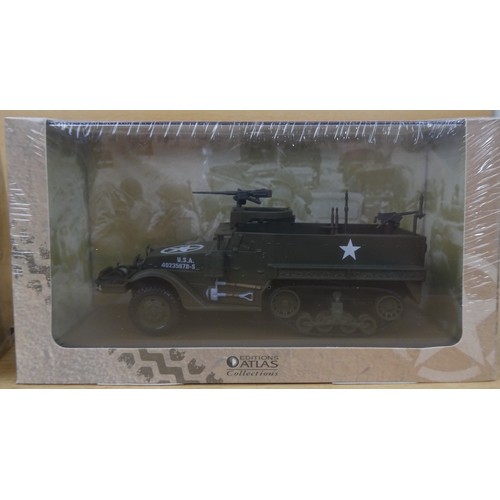 52 - Two cased Atlas Editions Collection diecast 'Ultimate Tank Collection' vehicles 'M3 Half-Track' and ... 