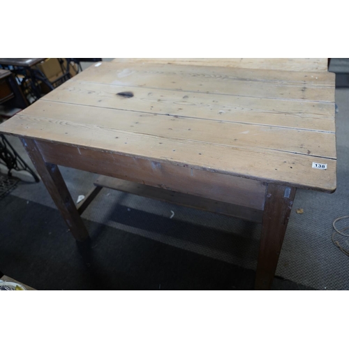 138 - A stunning Irish vernacular pine table.