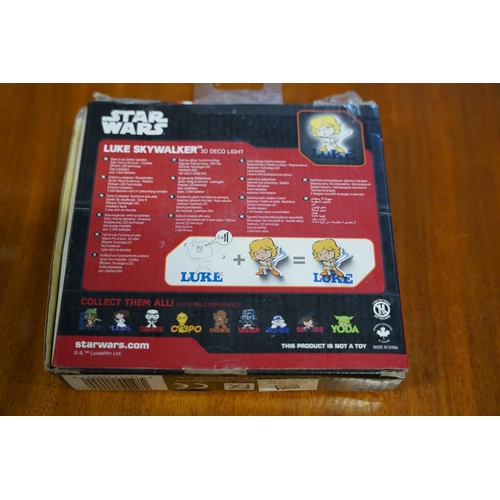 26 - A Star Wars Luke Skywalker 3D Deco Light.