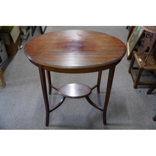 55 - An antique occasional table.