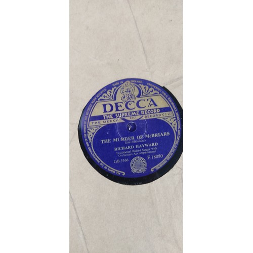 547 - An interesting collection of 78s/ records to include The Derry Train, The Golden Jubilee, The Orange... 