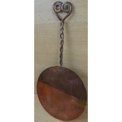 56 - A handmade copper wall plaque.