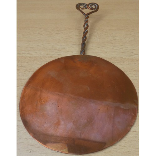 56 - A handmade copper wall plaque.