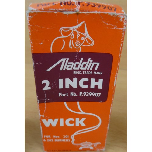 60 - Four vintage boxed Alladdin 2 inch wick  for Nos 201 & 202 burners .