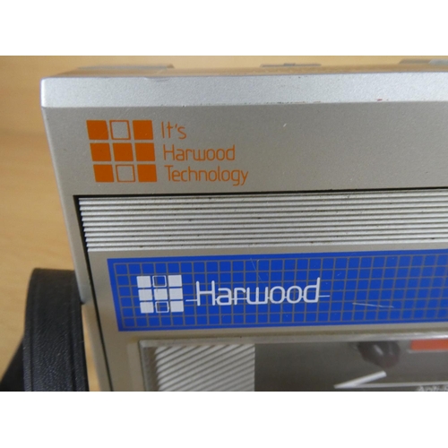 20 - A vintage Harwood Hipster stereo cassette player.