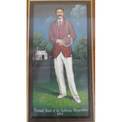 41 - A framed picture 'Tennis Player' by Art Marketing Limited.