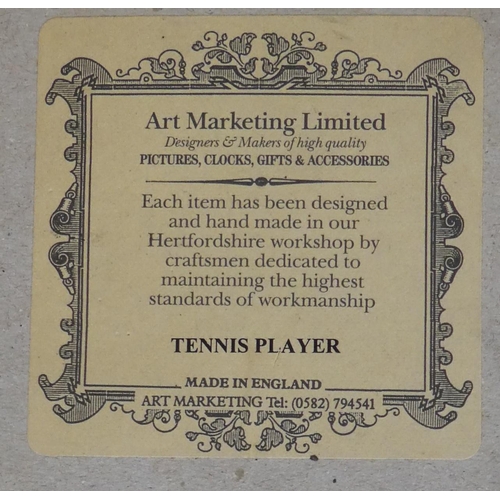 41 - A framed picture 'Tennis Player' by Art Marketing Limited.