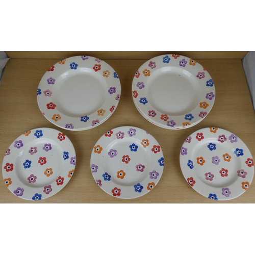 48 - A collection of '21 years of Emma Bridgewater' hand decorated plates.