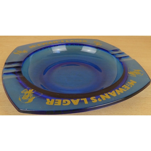 50 - A large vintage McEwan's Lager' glass ashtray.