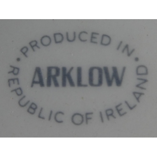 54 - A vintage Arklow pottery 'Black & White' scotch whisky ashtray.