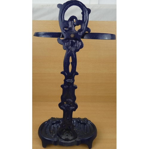 6 - An antique cast iron stick stand.