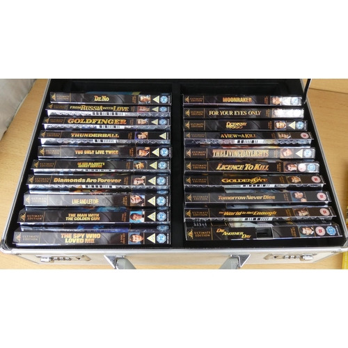 8 - A 007 metal cased James Bond 'Ultimate Edition' DVD box set, with certificate and collectors book