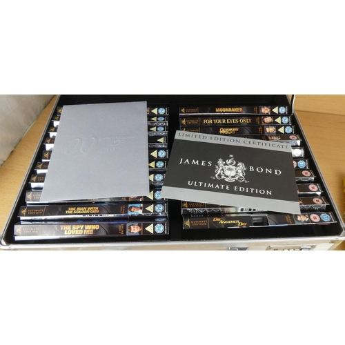 8 - A 007 metal cased James Bond 'Ultimate Edition' DVD box set, with certificate and collectors book