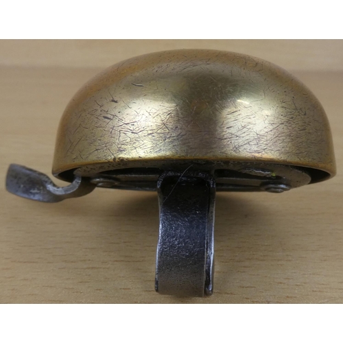 167 - A vintage brass bicycle bell.