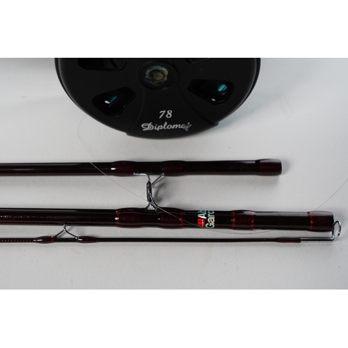 308 - A Abu Garcia cased travel Diplomai 78 fishing rod.