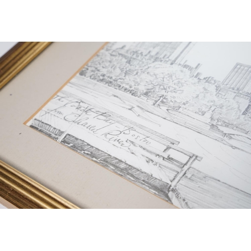 354 - A pair of gilt framed drawings by Charles H Oreily.