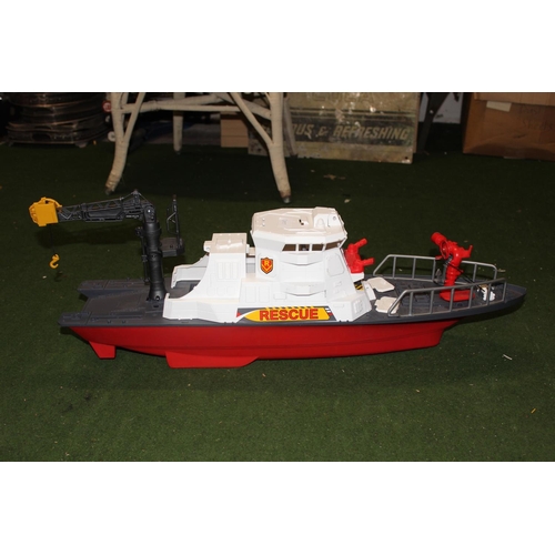 501 - A large Coast Guard toy boat.