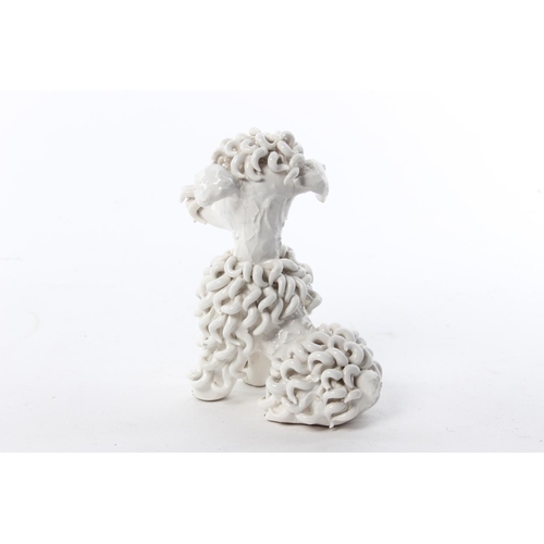 27 - A vintage studio pottery poodle.