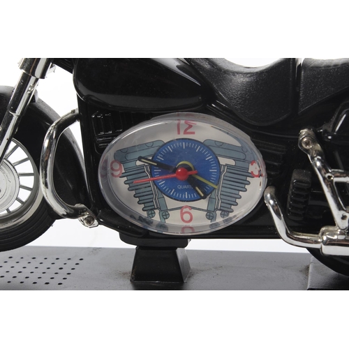 46 - A clock modelled as a motorbike.