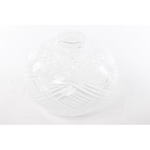 53 - A Tyrone crystal lamp shade. Approx  21cm dia.