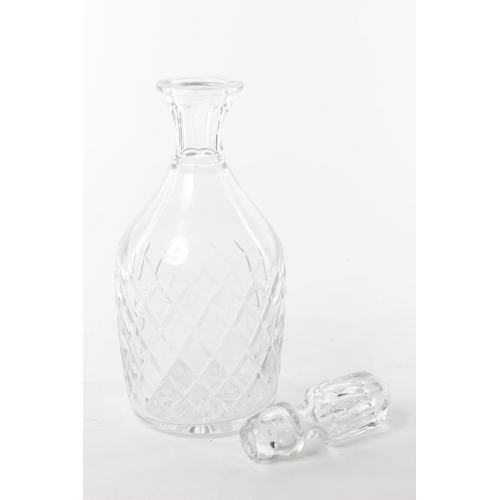 55 - A vintage cut glass decanter. Approx  29cm.