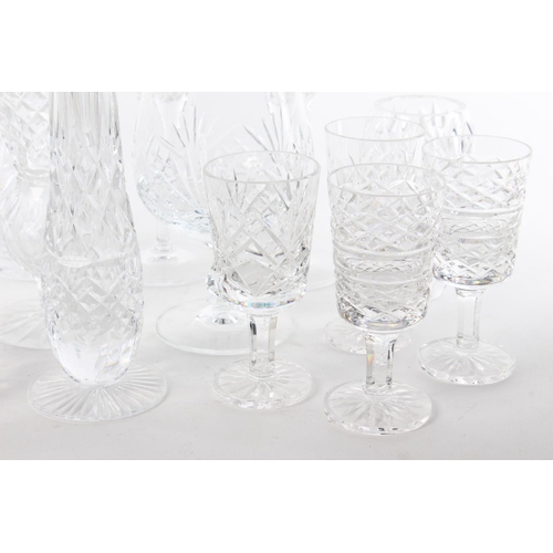 75 - A large assortment of cut glass and crystal ware.