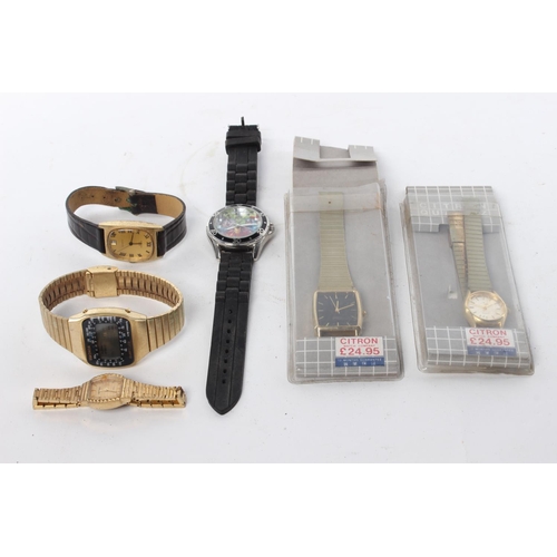 79 - An assortment of watches to include Citron, Timex, Sekonda and more.