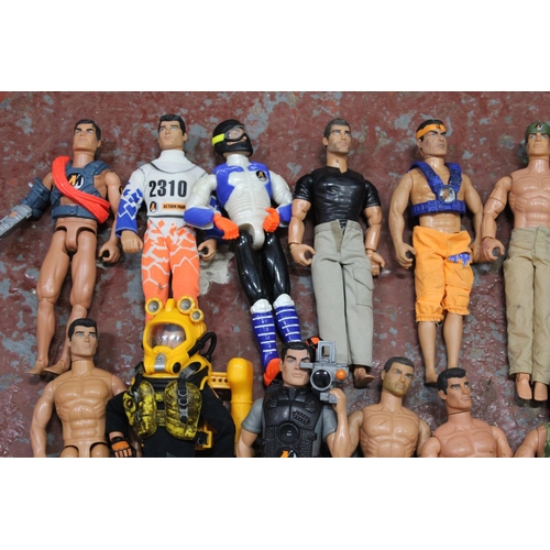 87 - A large assortment of vintage Action Men.