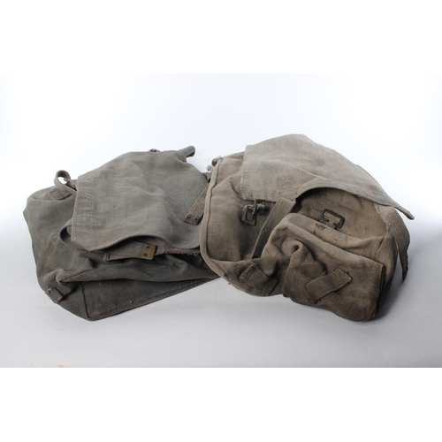 89 - Three vintage duffle bags.