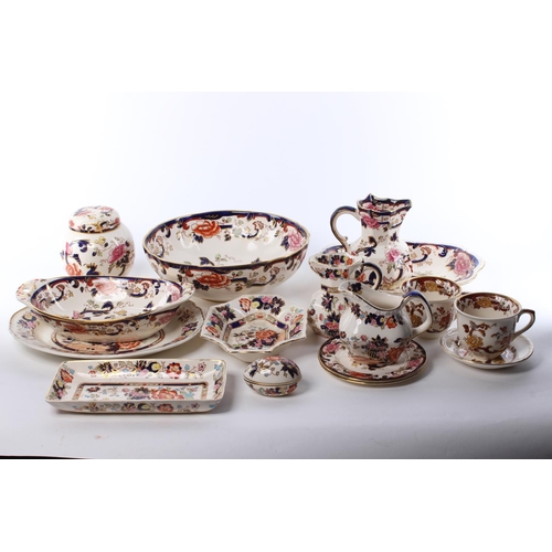 95 - A large collection of IronStone Mason's ceramics.