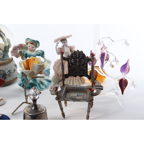 101 - An assortment of items to include antique ceramics ladies, glassware and more.