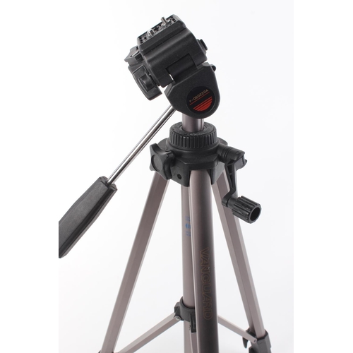 114 - A Vanguard camera tripod.