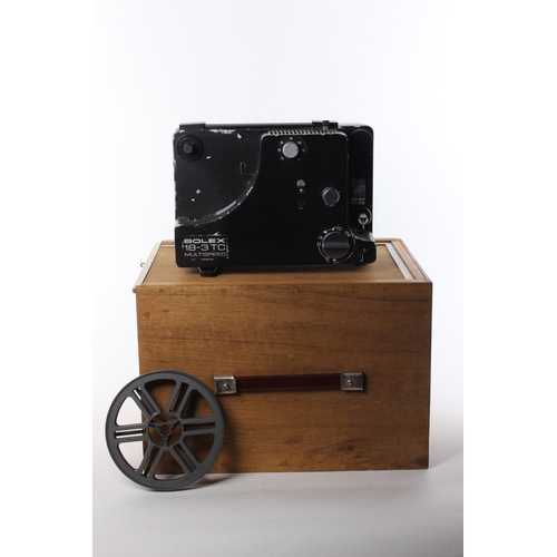 118 - A Bolex 18-3TC multi speed projector and wooden case.