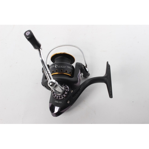 143 - A Black Eagle 3006 FD Mikado fishing reel.