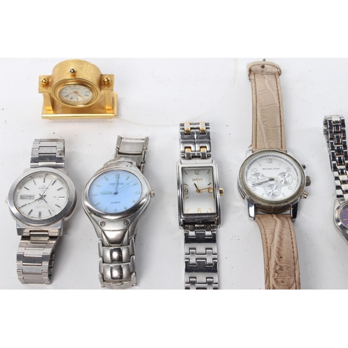 145 - An assortment of watches, to include makers such as 'Michael Kors', 'DKNY', 'Seiko', and more.