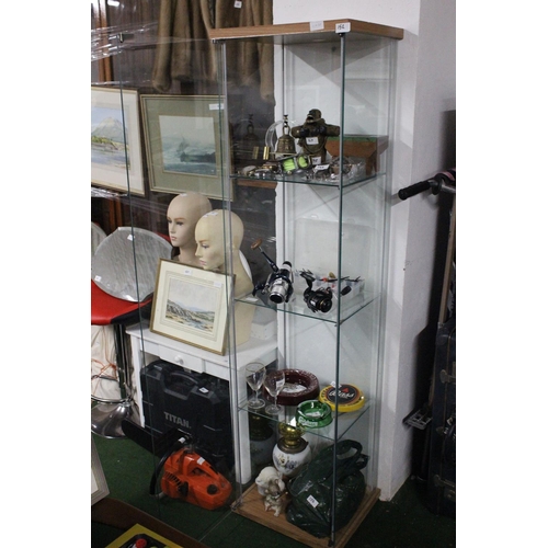 152 - A glass display cabinet.