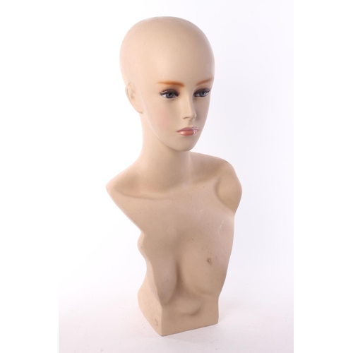 156 - A vintage mannequin bust. Approx 56cm.