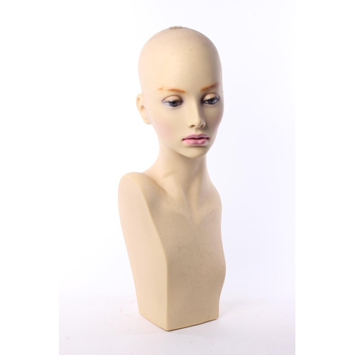 158 - A vintage mannequin bust. Approx  52cm.