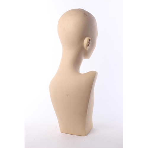 158 - A vintage mannequin bust. Approx  52cm.