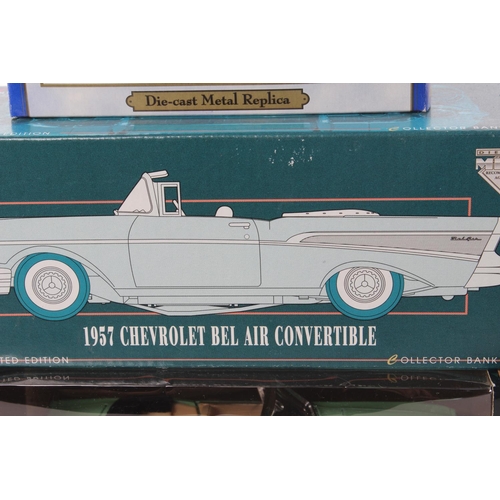 178 - An assortment of model cars to include a 1957 Chevrolet Bel Air convertible, a 1965 Ford Mustung and... 